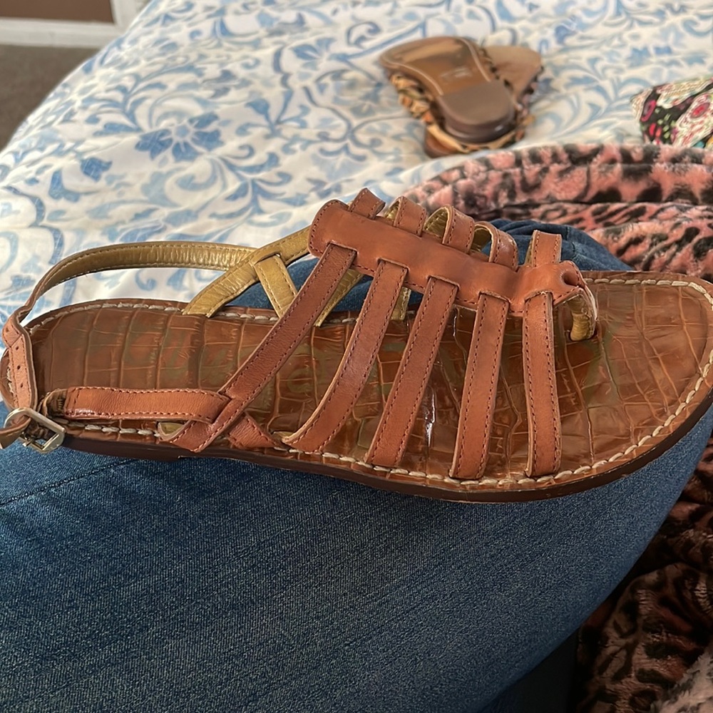 Sam Edelman Garland Leather Strappy Sandals-No size